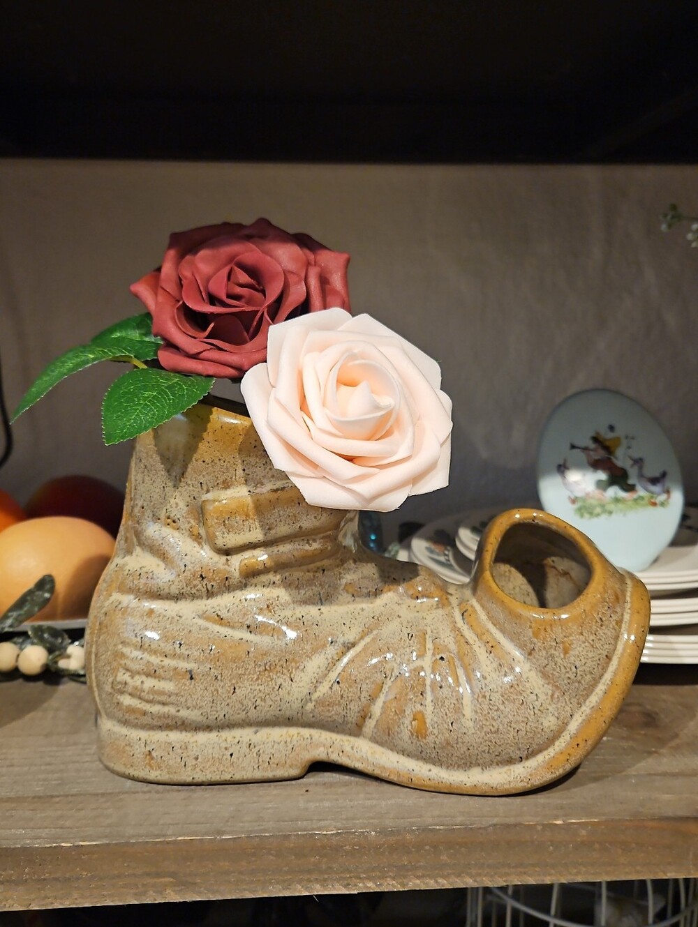 Ceramic Vintage Boot Planter